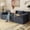 Dark Gray, variant on 71" Small Couches for Small Spaces, Memory Foam Cloud loveseat Corduroy Couch in a Box, Compressed Boneless Sofa for Living Room Bedroom, Apartment Furniture, No Assembly Required, Blue