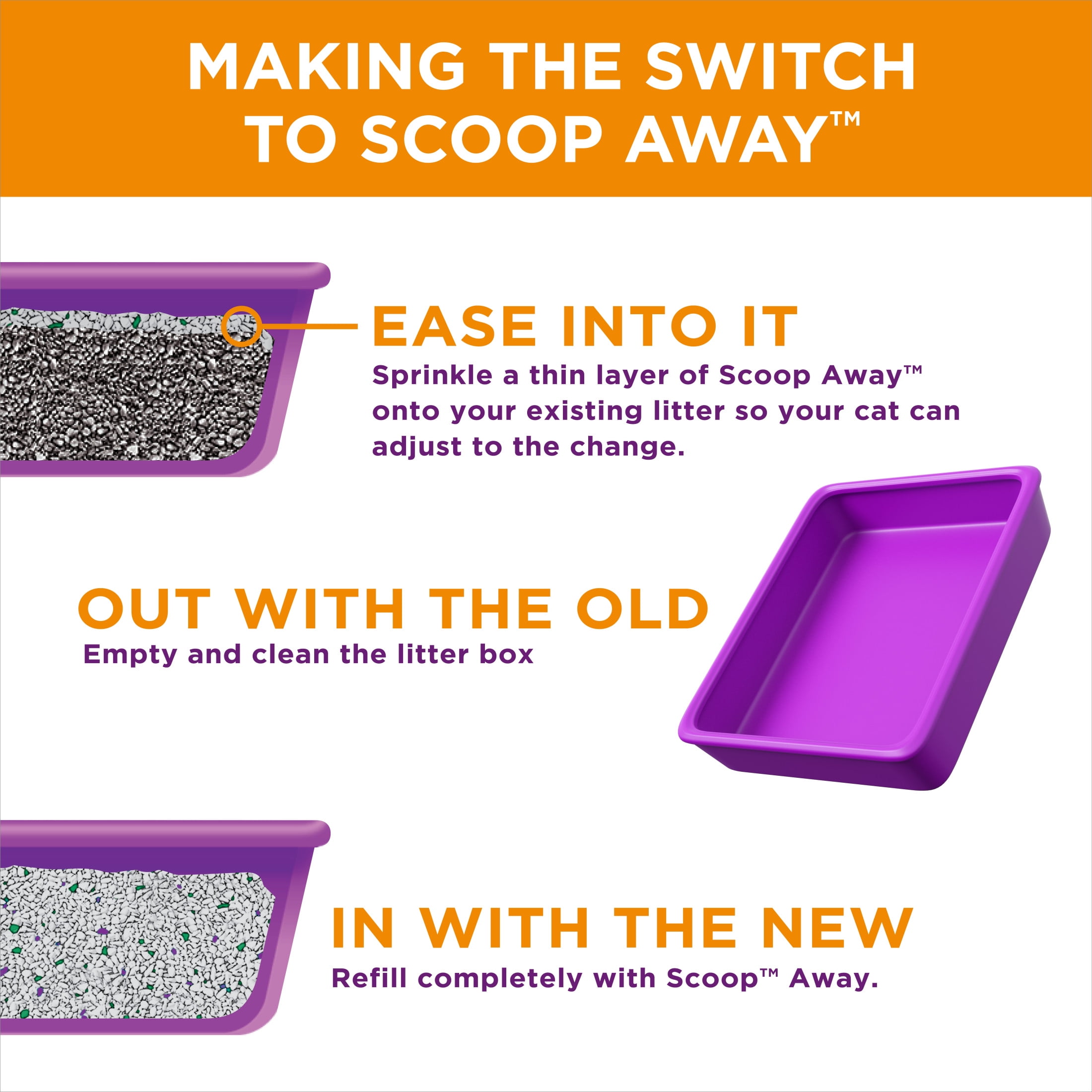 Scoop Away Extra Strength Clumping Cat Litter, Scented, 38 lbs