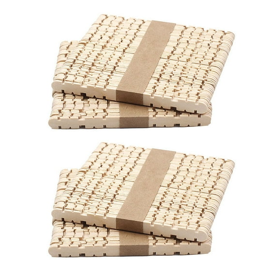 LOLIPPYY Crafting Sticks 50Pcs per Bag 4 Bags Beige 11.4*0.39in for Classroom Projects and DIY