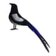 thumbnail image 2 of Pájaro de simulación de urraca, artesanías de pájaros artificiales, figuras de pájaros realistas para arte de jardín 23cm, 2 of 8