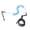 Blue, variant on Surfboard Leash TPU Coiled Paddle Board Cord with Ankle Strap, 90-300cm Stretch for Surfing and Water Sports Use