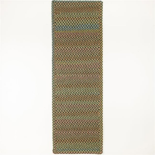 Rhody Rug WO21R024X072B 2 x 6 ft. Woodstock Rectangle & Runner, Forest & Multi Color