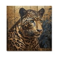 thumbnail image 3 of Designart "Graceful Leopard V" Animals Print on Natural Pine Wood, 3 of 5