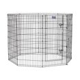 thumbnail image 4 of MidWest Home for Pets Metal Exercise Dog Playpen with Door, 8 Panels, 4 Ground Stakes, Foldable and Portable Pet Playpen, 48 Inch High, Black, 4 of 11
