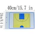 thumbnail image 2 of GFDYREE Dry-Erase Double Sided Basketball Tactics Coaching Board Clipboard ZSB1, 2 of 3