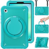XYX For Samsung Galaxy Tab A9/ Tab A11 Case 8.7 inch, 360 Rotating Hand Grip, Shoulder Strap, Heavy Duty Drop Protection, Blue