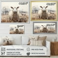 thumbnail image 4 of Designart "Sheep Silent Euphony" Animals Floater Framed Wall Decor, 4 of 7