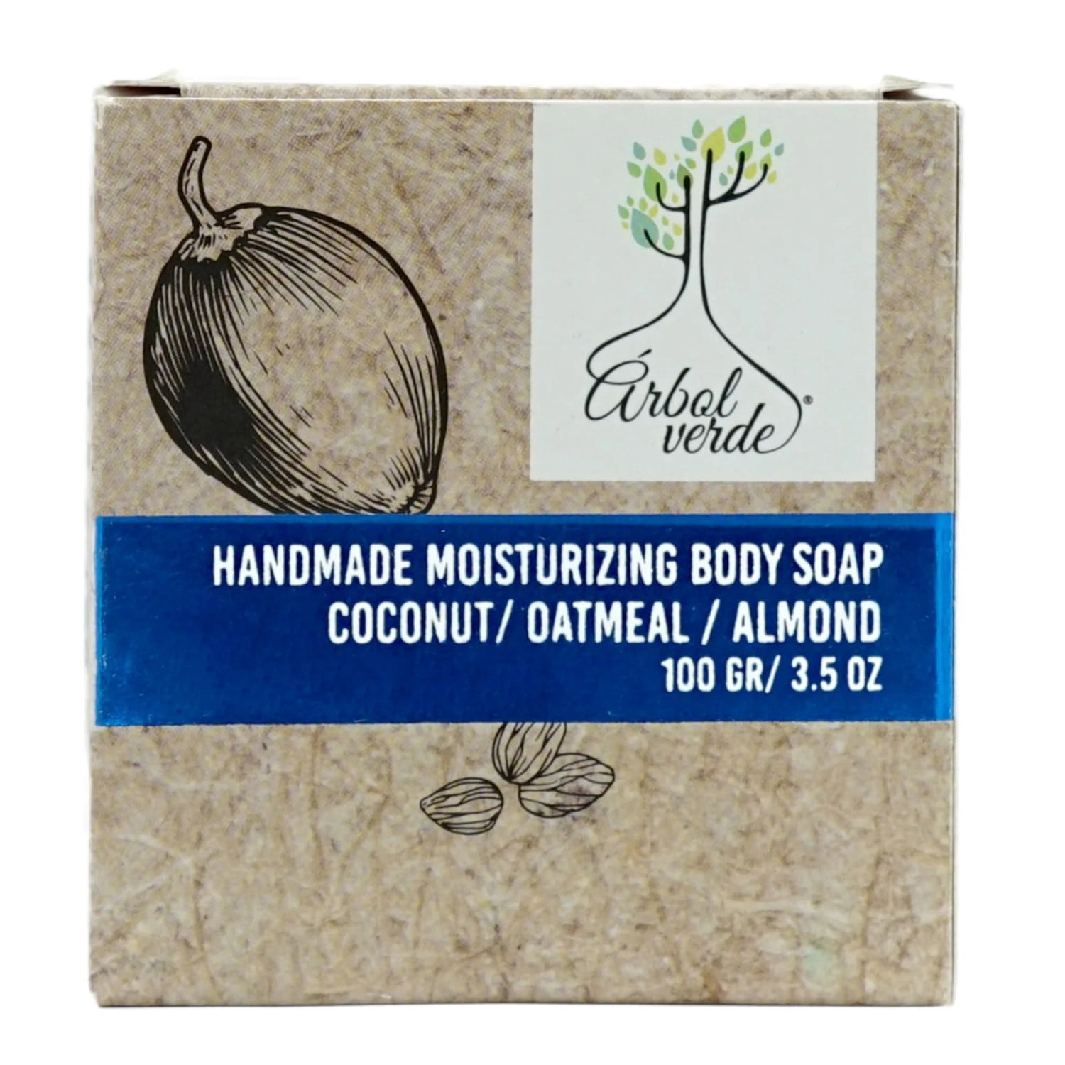 (4 pack) Arbol Verde Natural Vegan Moisturizing Body Soap Bar, Deeply Hydrates, 3.53 oz