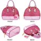 thumbnail image 4 of Cartera con purpurina para niñas pequeñas, cartera pequeña a la moda con forma de cúpula cruzada de princesa Zhivalor WMZL-599-2, 4 of 4