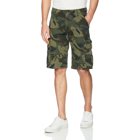 Wrangler Mens Shorts Cargo Mid-Rise Camouflage-Print