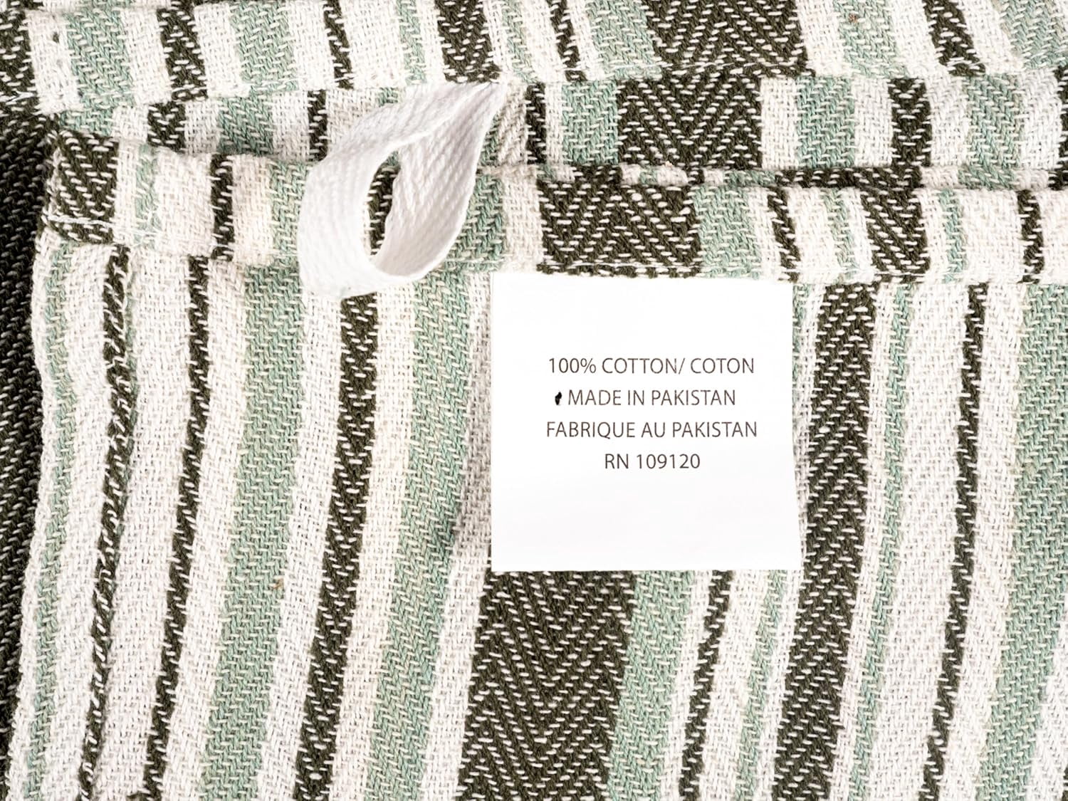 KAF Home Assorted Cotton Kitchen Towels Set, Flat Dish Towels, 18” x 28”, Olive, 10 Pack