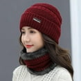 thumbnail image 4 of SPRING PARK 1 Set Knitted Hat Womens Beanie Knit Thickening Hat and Winter Scarf ,Girls Warm Hat Earmuffs Cap, 4 of 4