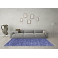 thumbnail image 3 of Ahgly Company Machine Washable Indoor Rectangle Abstract Blue Contemporary Area Rugs, 2' x 5', 3 of 4