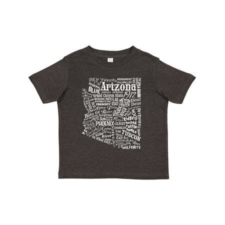 Inktastic Arizona Word Salad- State Outline Boys or Girls Toddler T-Shirt
