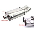 thumbnail image 4 of Qiaoxi Exhaust Tips Muffler Dual Outlet Stainless Steel Exhaust Muffler Pipes Straight-Through Performance Exhaust Tip Exhaust Pipe Automobile Accessories, 4 of 7