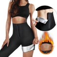 thumbnail image 4 of EASTIN Pantalons de Yoga Compression Sauna Femmes Capris Sueur Néoprène Thermo, 4 of 9