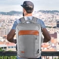 thumbnail image 2 of Mochila de Viaje 10kg Avion, 40L Grande Expandible Impermeable, Maleta Mano Equipaje Cabina, Ligera Viral Universitaria, 3 Cubos Embalaje, Senderismo Mujer Hombre, Gris, 2 of 9