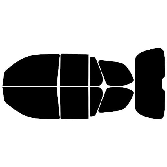 Rvinyl Window Tint Kit Compatible with GMC Envoy 2002-2009 - Complete Precut Kit - 5%