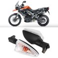 thumbnail image 4 of Luz de señal de giro Bling Bling para motocicleta 1 par negro y blanco, 4 of 6