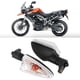 thumbnail image 4 of Luz de señal de giro Bling Bling para motocicleta 1 par negro y blanco, 4 of 6