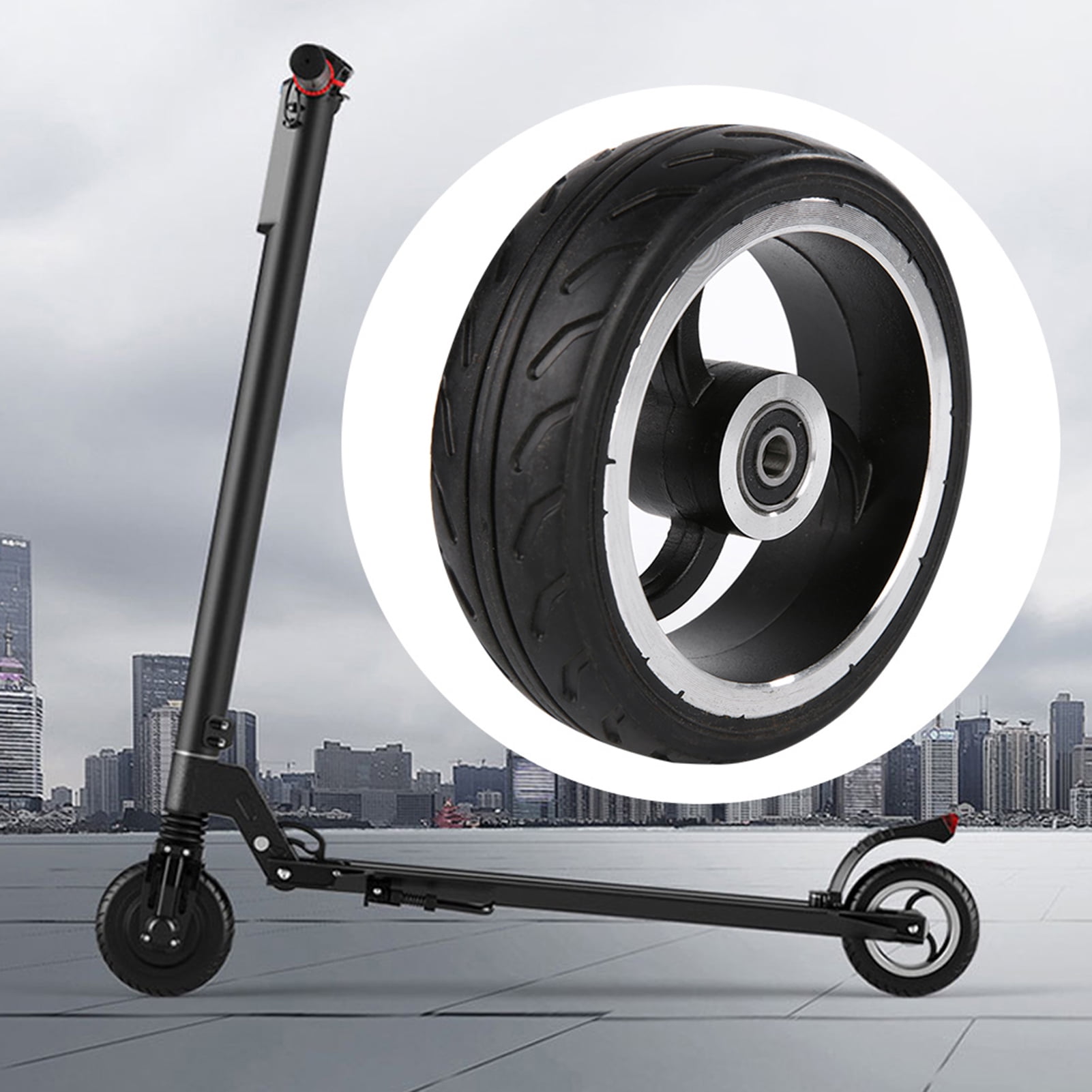 Electric Scooter Wheel,Electric Scooter High Bearing Capacity Aluminium Alloy And Rubber