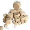 thumbnail image 6 of Walbest 5Pcs 2/3/4/5/6/7CM Wooden Dice Rounded Corner Six-Sided Giant Dice DIY Hand Painted Gaming Dice Heavy Duty Block Cube Game Night Props, 6 of 8