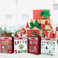 12 Pack Christmas Paper Gift Bags with Tissue Paper, 9'' Medium