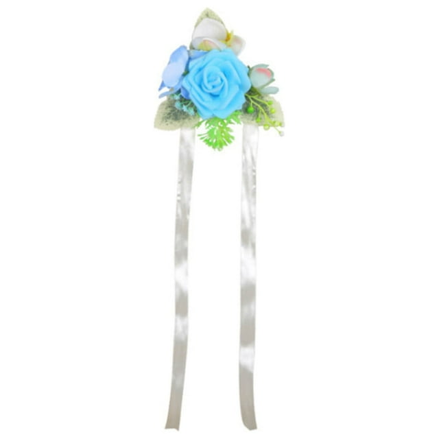 Accessoires de Robe de Mariée en Forme de Rose Simulée Tridimensionnelle avec Fleur de Poignet pour Demoiselle d'Honneur Robe pour Mariage