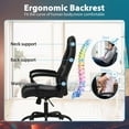 thumbnail image 3 of PC Gaming Chair Ergonomic Office Chair 250LBS Desk Chair with Lumbar Support Arms Headrest Executive Computer Chair for Adults, Black, 3 of 8