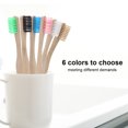 thumbnail image 1 of Cepillo de dientes suave, 6 colores, cepillo de dientes de pelo suave, cepillo de dientes de bambú de calidad superior, 1 of 11