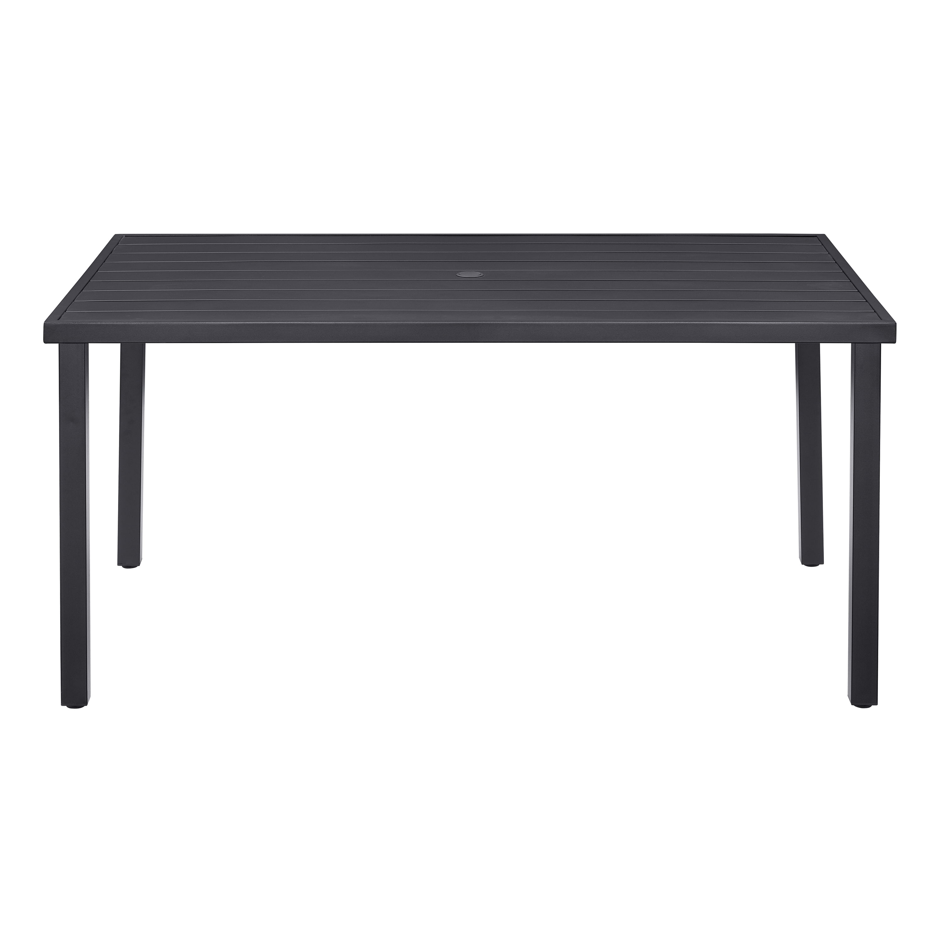 Better Homes Gardens Outdoor 6 Person Black Rectangular Milport Dining Table