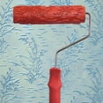 thumbnail image 4 of 7" Assorted Embossed Floral Pattern Paint Roller Painting Roller with Plastic Handle F, 4 of 9