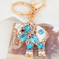 thumbnail image 3 of Naierhg Bling Rhinestone Elephant Keychain Key Ring Handbag Charm Pendant Gift, 3 of 7