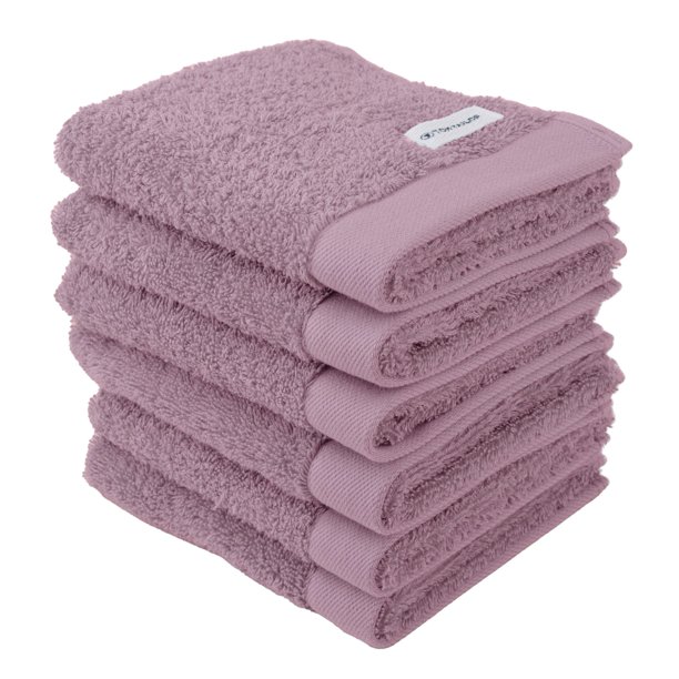 TOM TAILOR Toalla de invitados, paquete de 6 unidades - Color Bath Guest Towel, rizo, algodón Malva 30x50cm