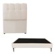 thumbnail image 1 of Cabecera Individual Nube + Base Cama Slim Beige, 1 of 10