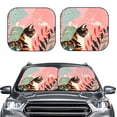 thumbnail image 2 of Cauagu Colorful Cat With Flowers Cauagu {designName} Print Foldable Car Windshield Sun Shade | Front Windshield Shade for Sun | Fits Small Sedans, Mini SUVs, Hatchbacks-Medium, 2 of 6