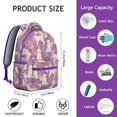 thumbnail image 6 of Goldendoodle Dog and Flower Floral Backpack for School,Cute School Bag,Schoolbag with Adjustable Shoulder Straps & Padded Back,15.3"x11"x7.1".﻿, 6 of 6