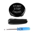 thumbnail image 1 of BMW E Disk Bottom One Key Botón de arranque Cubierta del interruptor de encendido del motor (Negro), 1 of 10
