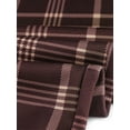 thumbnail image 5 of INSPIRE CHIC Women's Plaid Cropped Trousers Button Casual Tartan Check Work Pants XL Red Brown, 5 of 6