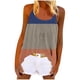 thumbnail image 2 of Puntoco Camisolas ajustadas para mujer, blusas casuales sin mangas con cuello redondo y estampado a la moda para mujer, 2 of 5