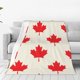thumbnail image 1 of Balery Happy Canada Day Manta de Felpa Suave y Acogedora – Cobija de Franela Aterciopelada para Cama, Lavable y Cálida para Sofá, Mascotas, Transpirable-60"x50", 1 of 7