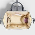 thumbnail image 4 of Sunveno Quilted Diaper Backpack Large Capacity Diaper Bag, Grey, 4 of 15