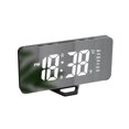 thumbnail image 1 of CSChome Horloge Maison Affichage LED Réveil Pleine Fréquence Luminosité Miroir Horloge Numérique, 1 of 7