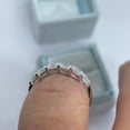 thumbnail image 2 of Hitanshu Jewels 2Ct Cubic Zirconia Half Eternity Wedding Band 14K White Gold Plated, 2 of 5