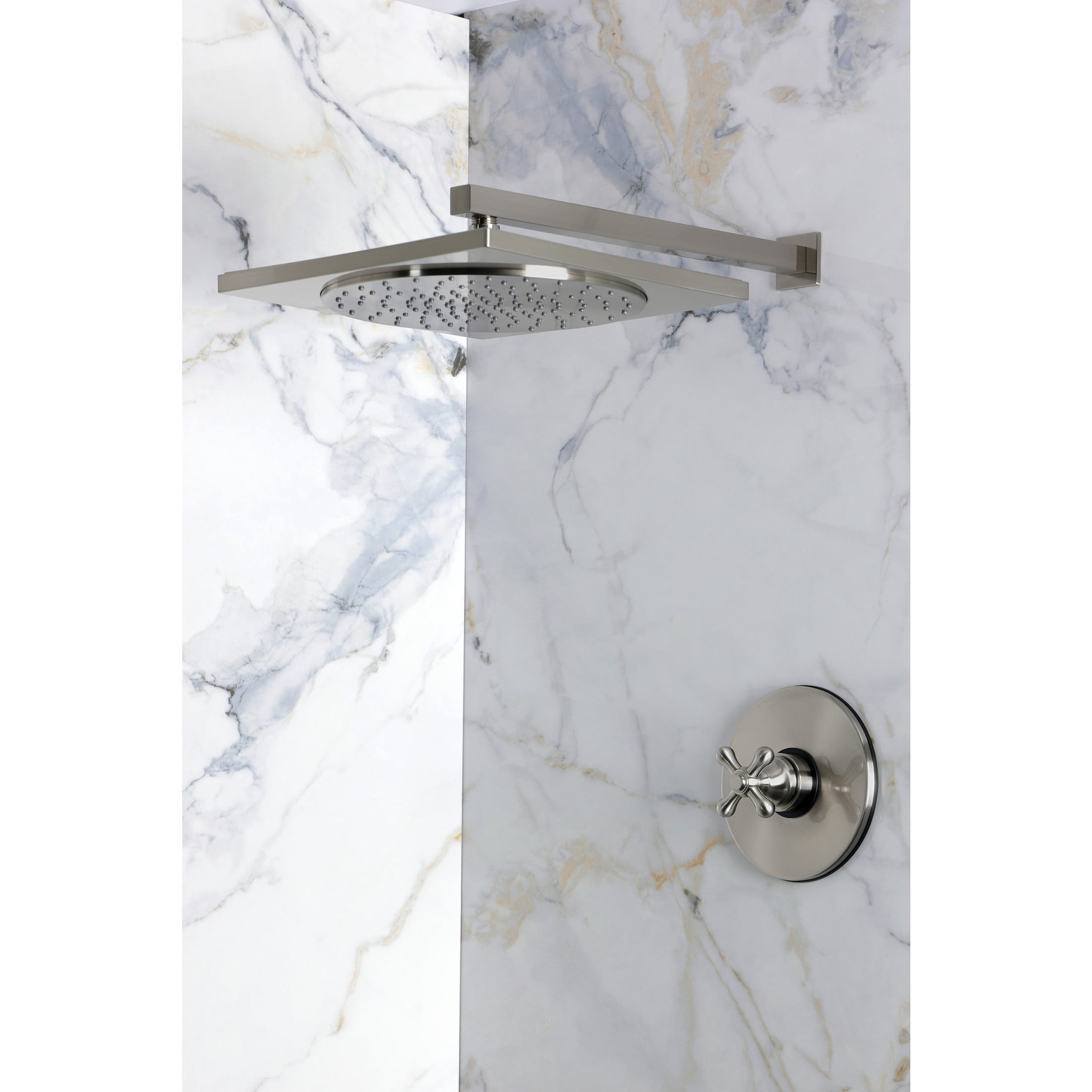 Kingston Brass KB8338AXSO Restoration Single-Handle Pressure Balanced Shower Faucet, Brushed Nickel