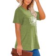 thumbnail image 2 of XCHQRTI Women's Dragonfly Tee Shirts Plus Size Graphic Tshirts Flower Oversized Tops with Dragonflies Short Sleeve, 2 of 10