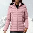 thumbnail image 6 of ZACPNCV Women's Packable Lightweight Full-Zip Puffer Jacket with Hood Quilted Winter Coat, 6 of 9