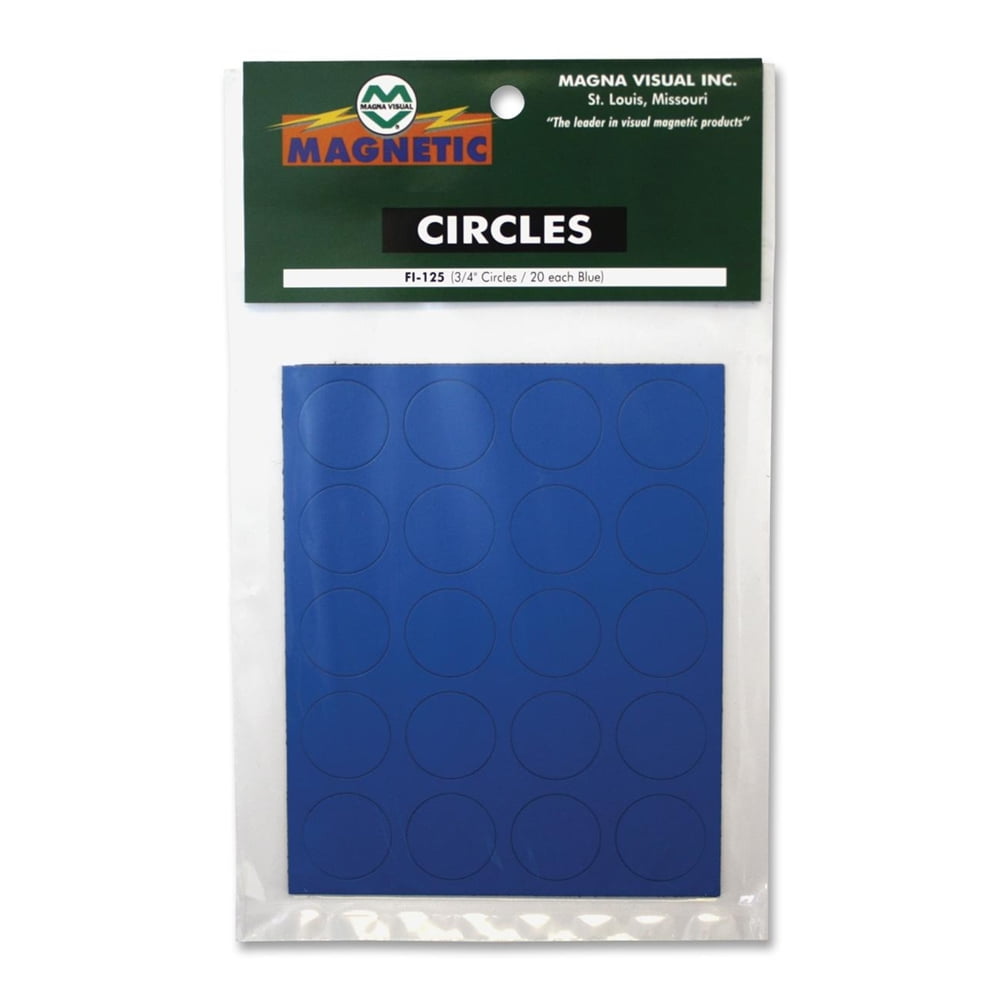 Magna Visual Magnetic Circles - Circle - 0.8' Diameter - Magnet - Blue
