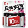 Energizer MAX D Batteries (4 Pack), D Cell Alkaline Batteries