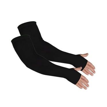 UV Sun Protection Arm Sleeves for Men & Women UPF 50  Cooling Athletic Sports Sleeve w/ Hand Coverage for Outdoor Activities Tattoo Cover Up | One Size | 1 Pair